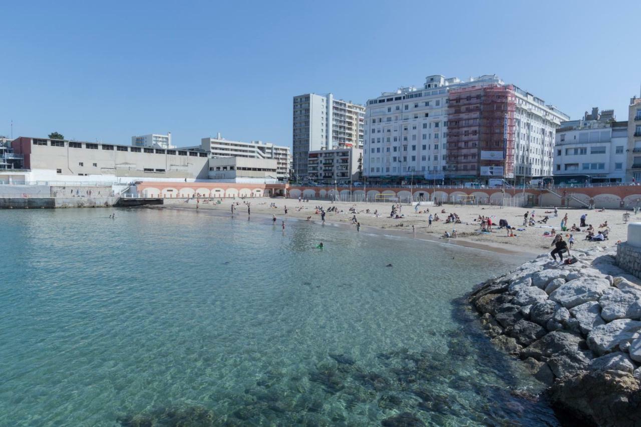 Stud Terras Ville Corniche 2 Pers Stat Gratuit Rue Modif Suivt Possib Et Accord Exclusif Marsilya Dış mekan fotoğraf